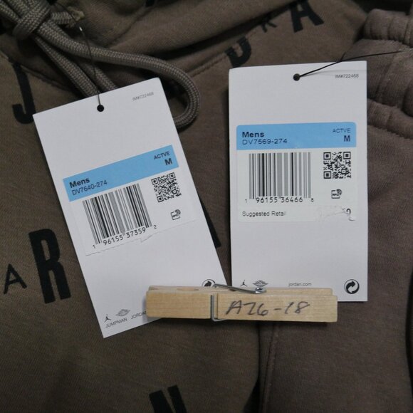Nike Air Jordan Men's Matching Tracksuit Set Jumpman Sweatsuit Mocha Brown NWT - Picture 12 of 14